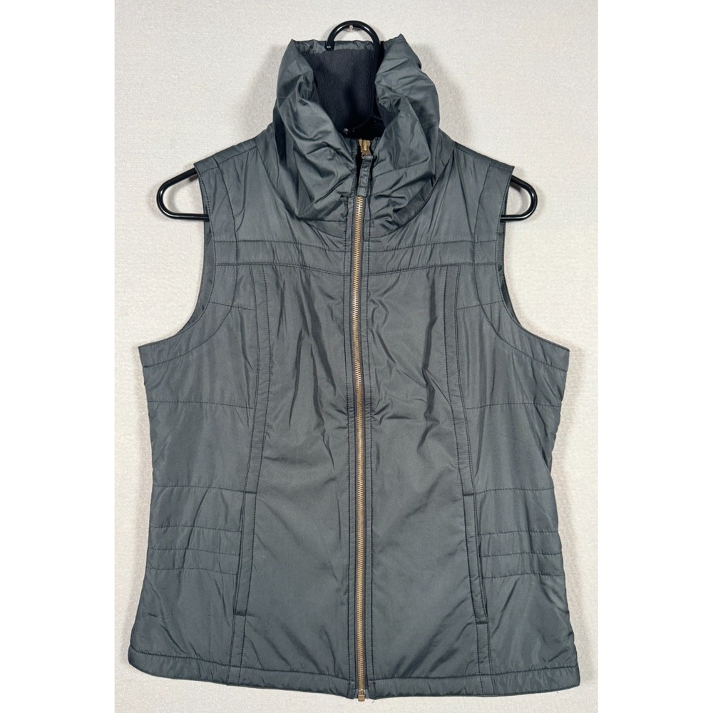 Columbia Women's Puffer Vest With High Collar - Black - Size M - Full Zip